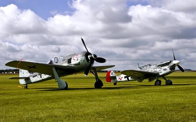 messerschmitt bf109, fighters, fw-190, la segunda guerra mundial