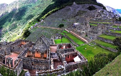 ペルー, 南, マチュピチュ, インカ遺跡, 山々