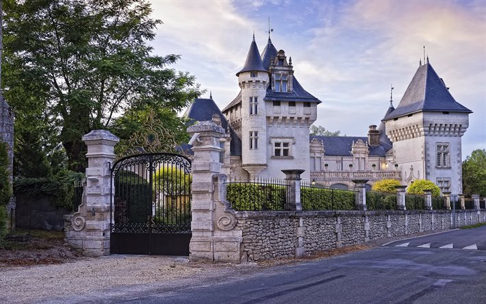 home, the fence, france, champagne-et-fontaine