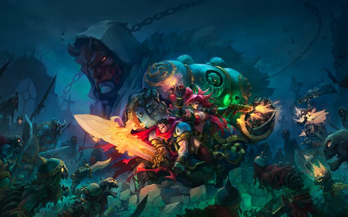 Battle Chasers Nightwar, 2017, characters