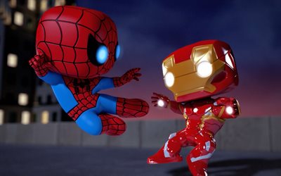 Iron Man Vs Spiderman sous le charme, 3d, Animation, 2016, Spellbound