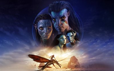 4k, Avatar The Way of Water, fan art, 2022 movies, creative, poster, Avatar