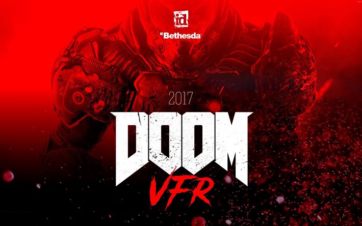 Doom VFR, 4k, carteles, juegos de 2017