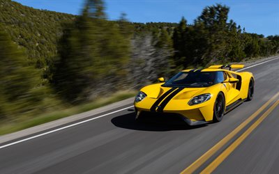 Ford GT, supercars, 2017 cars, movement, Ford
