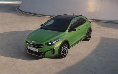 Kia XCeed GT-Line, 4k, compact crossovers, 2022 cars, Green Kia XCeed, 2022 Kia XCeed, korean cars, Kia