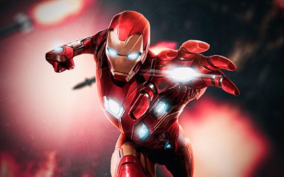 4k, iron man, battaglia, supereroi, marvel comics, iron man 3d, creativo, iron man 4k, ironman