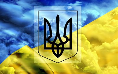 die flagge von ukraine, ukraine, ukrainische flagge, patriotischen wallpaper, fahne