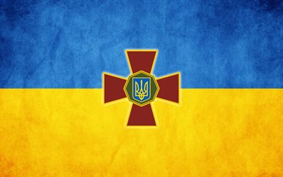ucrania, la bandera de ucrania, escudo de armas