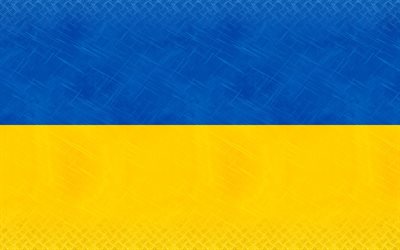 die flagge von ukraine, ukraine, fahne