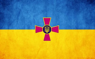 das emblem der apu, die flagge von ukraine, ukraine, ist die flagge der ukraine