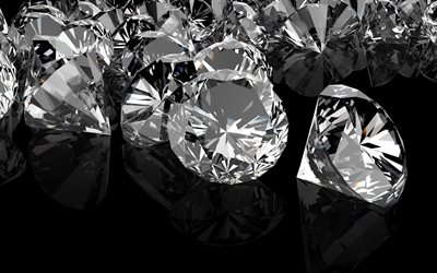 diamonds, gems, photo