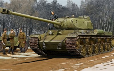 واو, دبابات ثقيلة, kv-122, السوفياتي الدبابات