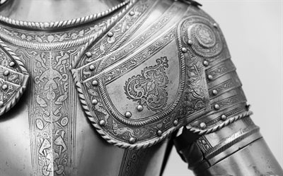 lizar, pattern, armor, metal, knight