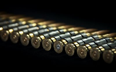 cartridges, machine-gun tape, ammunition, patroni