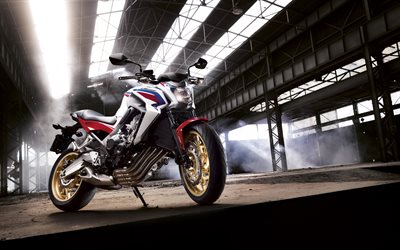 Honda CB650F, 2016 moto, superbike, hangar