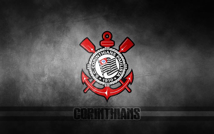 Download wallpapers Corinthians Paulista, logo, fan art for desktop