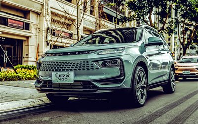 luxgen urx neo, 4k, विधुत गाड़ियाँ, 2023 कारें, क्रॉसओवर, 2023 luxgen urx neo, चीनी कारें, लक्सजेन