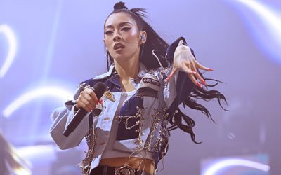 4k, リナ・サワヤマ, コンサート, 日本の歌手, 音楽スター, 美しさ, 日本の有名人, rina sawayamaの写真撮影