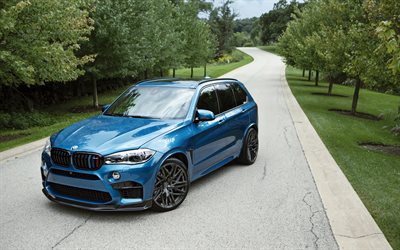 BMW x 5m, 2016, F85, IND, route, réglage, bleu x5
