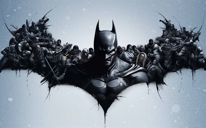 Batman Arkham Origins, 5K, 2016, cartel