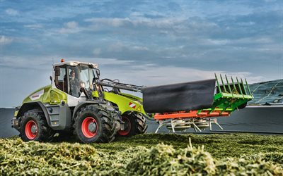 Claas Torion 1914, agricultural machinery, wheel tractor, wheel loader, silage harvesting, CMATIC STAGE V LOADER, modern tractors, Claas