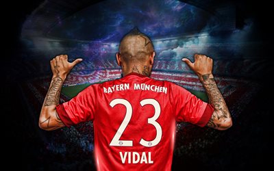 Arturo Vidal, Le Bayern Munich, Bundesliga, Allemagne, Le Football, Le Soccer, Le Chili