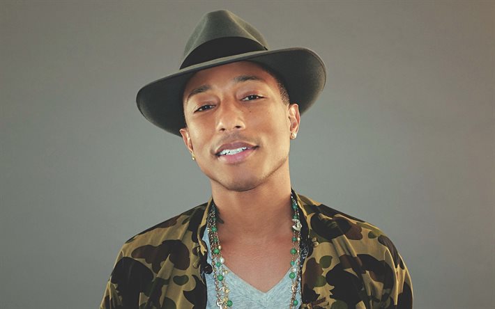 Pharrell Williams, chicos, rapero, cantante, 2016, celebridades