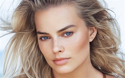 margot robbie, portrait, visage, maquillage actrice australienne, photoshoot, actrices populaires, stars mondiales, star hollywoodienne
