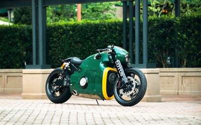 lotus c-01, superbikes, vihreä lotus-moottoripyörä