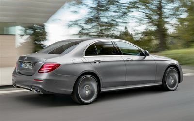 road, speed, car on the road, Mercedes-Benz E-Class, E400, 4MATIC, 2016