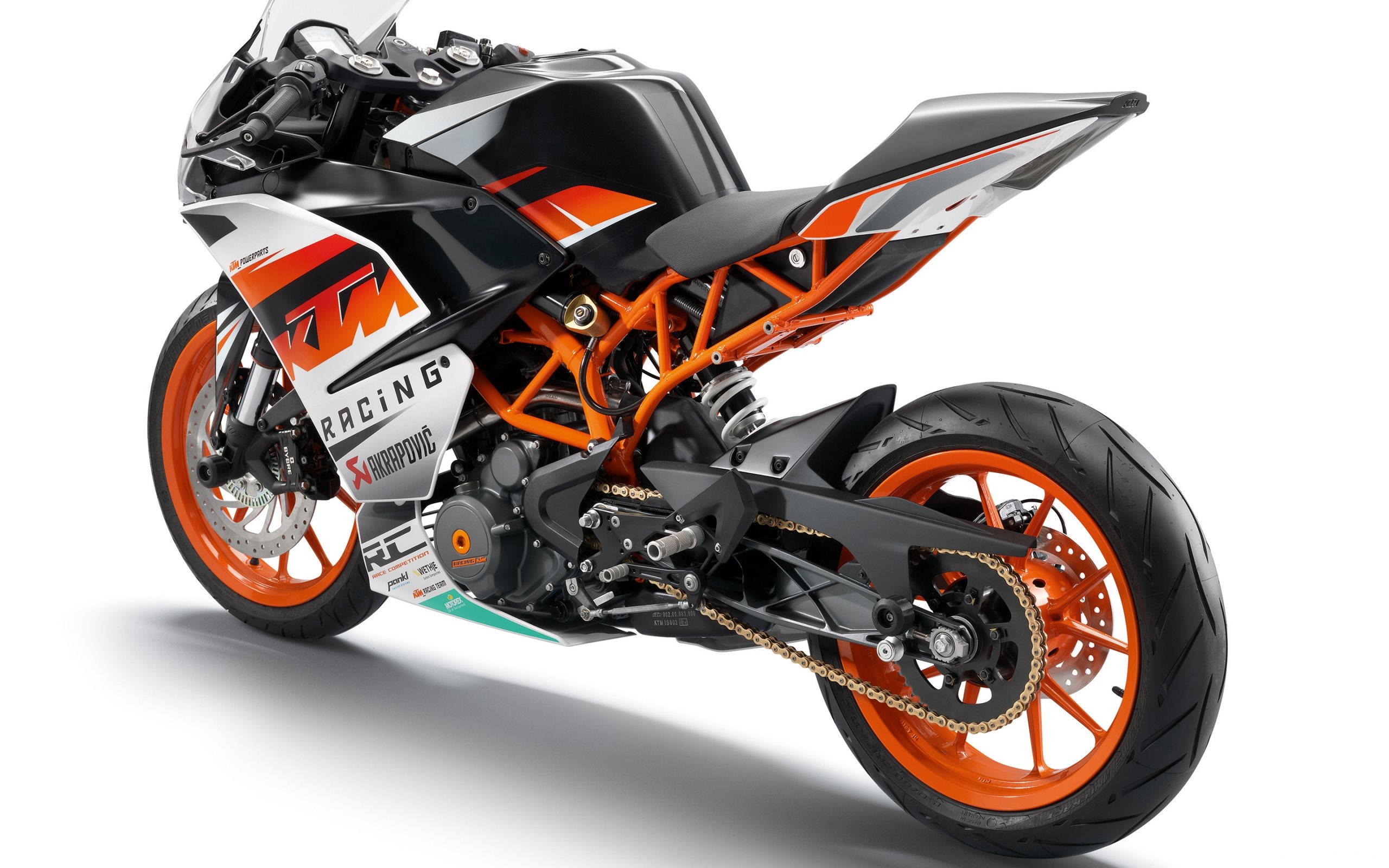 下载壁纸 体育运动自行车 辆ktm rc390 2015 显示器,分辨率 2560x