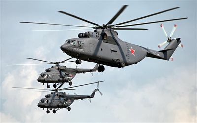 military helicopters, mi-26, miles