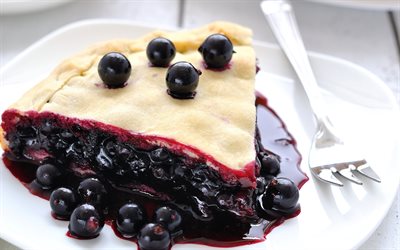 blueberry pie, currant, blueberries, sweets