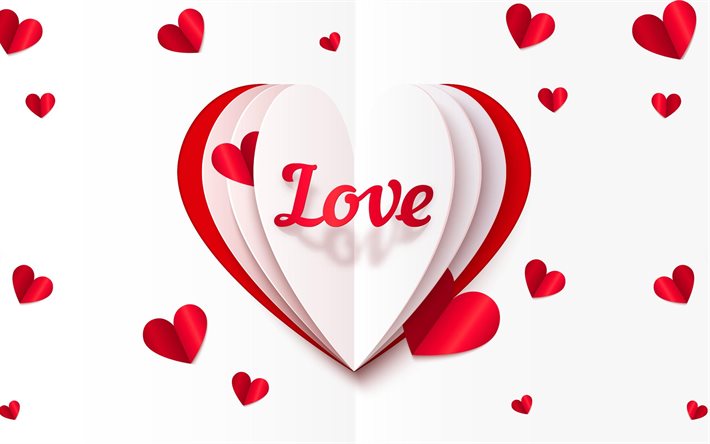 corazón de origami, el amor, la paperove corazón, el papel del corazón, el corazón