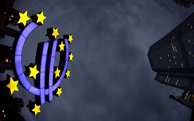 la unión europea, con el emblema de la sede