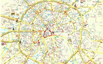 mapa Moskova moskve, harita, Moskova, Moskova alanlar