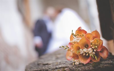 結婚, カラ蓮, 結婚式の花束, カリ