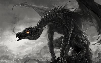 gris dragón, dragones