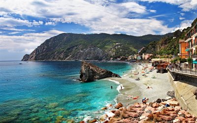la spezia, monterosso al mare, itália, costa italiana, ligúria, mar mediterrâneo