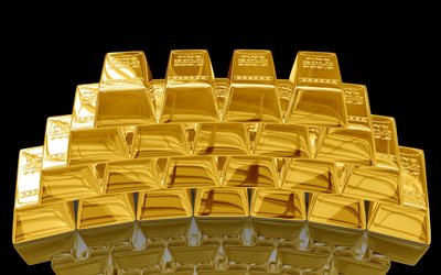 gold reserve, gold bars, gold