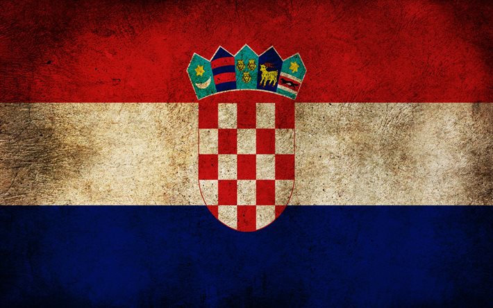 kroatien, flagge, kroatische flagge