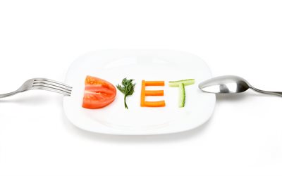 la comida sana, el concepto, adelgazar, dieta