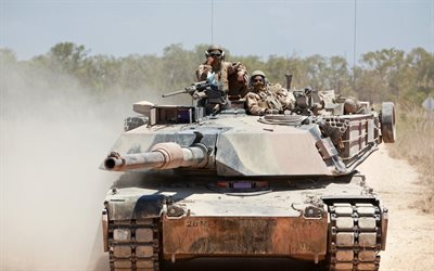 tank américain, m1a1, abrams, désert