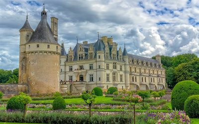france, castle of the loire, chenonceau, castles of france, old castles