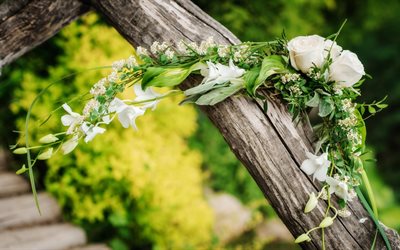 ros, bröllopsdekoration, registrering av äktenskap, de polska rosorna