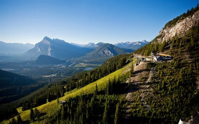 Mount Norquay, estate, le montagne, i laghi, Parco Nazionale di Banff, Canada