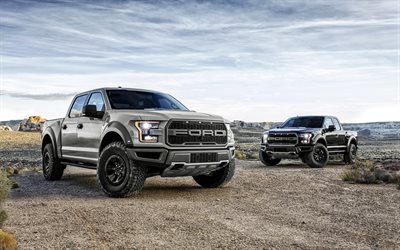 SUVs, offroad, Ford F-150 Raptor, 2017 cars, desert, pickups, Ford