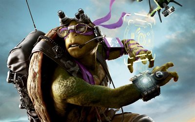 Donatello, 2016, Teenage Mutant Ninja Turtles, de las Sombras, ficción, comedia