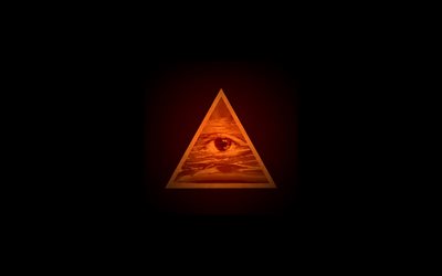 Üçgen, piramit, göz, yaratıcılık