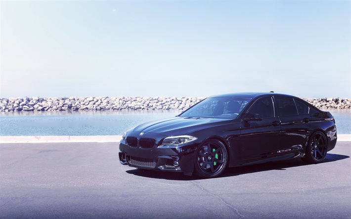 tuning, BMW M5, Concept One, F10, black bmw, 5-series